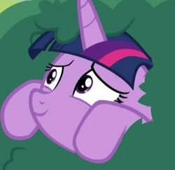 Size: 406x394 | Tagged: safe, imported from derpibooru, screencap, twilight sparkle, alicorn, pony, no second prances, bush, bushicorn, cropped, female, mare, solo, twilight bushel, twilight sparkle (alicorn)