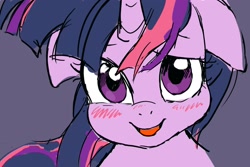 Size: 2048x1367 | Tagged: safe, artist:cottonbudfilly, imported from derpibooru, twilight sparkle, alicorn, pony, blushing, female, floppy ears, looking at you, mare, solo, twilight sparkle (alicorn)