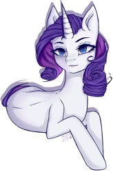 Size: 893x1361 | Tagged: safe, artist:rait03, imported from derpibooru, rarity, pony, unicorn, colored pupils, cute, female, lying down, mare, raribetes, simple background, solo, white background