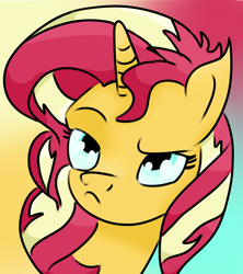 Size: 3480x3912 | Tagged: safe, imported from derpibooru, sunset shimmer, unicorn, equestria girls, equestria girls series, forgotten friendship, colored, female, solo, sunset shimmer is not amused, sunshine shimmer, unamused