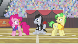 Size: 1280x720 | Tagged: safe, imported from derpibooru, screencap, lucky clover, pinkie pie, pony, common ground, buckball