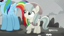 Size: 1920x1080 | Tagged: safe, imported from derpibooru, screencap, barley barrel, rainbow dash, pony, rainbow roadtrip, animated, female, sound, webm