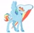 Size: 1024x976 | Tagged: safe, artist:uniquecolorchaos, imported from derpibooru, rainbow dash, pony, female, simple background, solo, tail feathers, white background