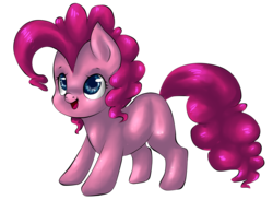 Size: 4500x3300 | Tagged: safe, artist:twiddledittle, imported from derpibooru, pinkie pie, earth pony, pony, cute, diapinkes, female, mare, missing cutie mark, open mouth, solo