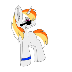 Size: 1378x1378 | Tagged: safe, imported from derpibooru, oc, oc only, pony, unicorn, adopted, offspring, parent:oc:daring bash, parent:oc:dublin, parents:oc x oc, ship child, sunglasses