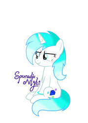 Size: 2500x3500 | Tagged: safe, artist:sporadic night, imported from derpibooru, oc, oc only, oc:icedrilling linlin, pony, unicorn, female, mare, simple background, sitting, solo, unicorn oc, vector, white background