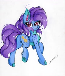 Size: 4903x5721 | Tagged: safe, artist:luxiwind, imported from derpibooru, oc, oc only, oc:lock heart, earth pony, pony, absurd resolution, female, mare, solo, traditional art