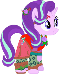 Size: 306x393 | Tagged: safe, artist:selenaede, artist:user15432, imported from derpibooru, starlight glimmer, pony, unicorn, base used, clothes, crossover, dress, flower, flower in hair, goddess, kid icarus, kid icarus: uprising, nintendo, shoes, solo, super smash bros., viridi