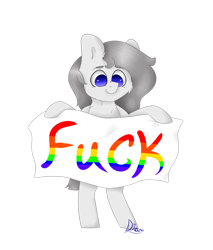 Size: 1024x1203 | Tagged: safe, artist:diantrex, imported from derpibooru, oc, oc only, oc:nickelmane, earth pony, pony, flag, happy, male, pride, simple background, solo, transparent background, vulgar