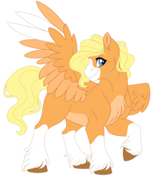 Size: 1024x1138 | Tagged: safe, artist:azure-art-wave, imported from derpibooru, oc, oc only, oc:sketch a. doodle, pegasus, pony, female, mare, simple background, solo, transparent background, two toned wings, wings