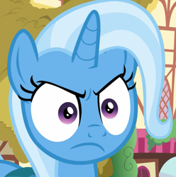 Size: 793x799 | Tagged: safe, imported from derpibooru, screencap, trixie, pony, unicorn, student counsel, angery, angry, cropped, cute, diatrixes, faic, female, madorable, mare, meme, solo, special eyes