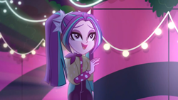 Size: 1366x768 | Tagged: safe, imported from derpibooru, screencap, aria blaze, equestria girls, equestria girls series, find the magic, spoiler:eqg series (season 2), ariabetes, cute, female, pigtails, solo, twintails