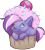 Size: 548x613 | Tagged: safe, artist:kez, imported from derpibooru, oc, oc only, oc:berry frost, pony, cupcake, food, simple background, solo, sprinkles, transparent background
