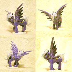 Size: 800x796 | Tagged: safe, artist:kira-minami, imported from derpibooru, oc, oc only, pegasus, pony, female, figurine, looking at you, mare, photo, solo, spread wings, wings