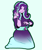 Size: 1280x1536 | Tagged: safe, artist:hawtowo, imported from derpibooru, starlight glimmer, human, clothes, dress, female, humanized, one eye closed, pony coloring, smiling, solo
