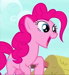 Size: 529x580 | Tagged: safe, imported from derpibooru, screencap, pinkie pie, pony, cropped, cute, episode needed, happy