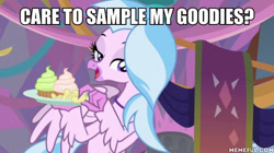 Size: 600x337 | Tagged: safe, edit, edited screencap, imported from derpibooru, screencap, silverstream, she's all yak, double entendre, female, memeful.com, solo