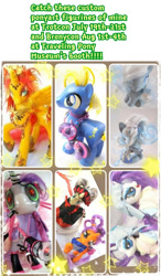 Size: 350x599 | Tagged: safe, artist:lightningsilver-mana, imported from derpibooru, rarity, sable spirit, star tracker, sunset shimmer, sweetie belle, twilight sparkle, oc, alicorn, earth pony, pegasus, pony, robot, unicorn, alicornified, alternate hairstyle, anime, craft, crossover, custom, customized toy, disguise, figurine, hatsune miku, irl, leather, my little pony, paint, painting, photo, plainity, race swap, sewing, shimmercorn, snow drop, sweetie bot, toy, vocaloid