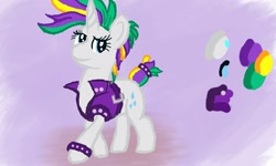 Size: 1600x960 | Tagged: safe, artist:bryastar, imported from derpibooru, rarity, pony, alternate hairstyle, colors3d, punk, raripunk