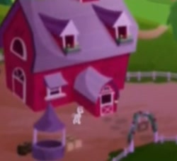 Size: 1697x1550 | Tagged: safe, imported from derpibooru, screencap, earth pony, pony, rainbow roadtrip, background pony, barn, cropped, male, stallion, sweet apple acres, unnamed character, unnamed pony, well