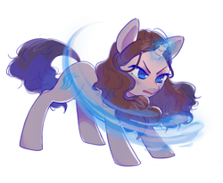 Size: 2063x1697 | Tagged: safe, artist:didi, imported from derpibooru, pony, avatar the last airbender, katara, magic, ponified, simple background