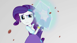 Size: 1920x1080 | Tagged: safe, imported from derpibooru, screencap, rarity, human, equestria girls, mirror magic, spoiler:eqg specials, clothes, female, geode of shielding, magical geodes, mirror world, shield, simple background, skirt, solo, white background