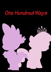 Size: 500x700 | Tagged: artist needed, safe, imported from derpibooru, diamond tiara, spike, dragon, earth pony, pony, fanfic:one hundred ways, fanfic art, female, filly, jewelry, male, shipping, spiketiara, straight, tiara