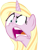 Size: 795x1038 | Tagged: safe, artist:galacticflashd, imported from derpibooru, oc, oc only, oc:ola tiger, pony, unicorn, buckball season, angry, faic, female, show accurate, solo, vector, yelling