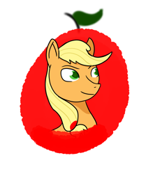 Size: 1400x1600 | Tagged: safe, artist:citizenartist, imported from derpibooru, applejack, earth pony, pony, apple, female, food, solo