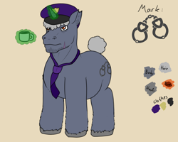 Size: 2750x2200 | Tagged: safe, artist:lazyfable, imported from derpibooru, oc, oc:mark bigrear, pony, unicorn, bigrear family, dad, daddy, father, glowing horn, horn, magic, male, necktie, stallion, telekinesis, unshorn fetlocks