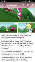 Size: 540x960 | Tagged: safe, imported from derpibooru, applejack, pinkie pie, accountibilibuddies, equestria girls, equestria girls series, spoiler:choose your own ending (season 2), spoiler:eqg series (season 2), accountibilibuddies: pinkie pie, applepie, cute, female, lesbian, positive message, shipping