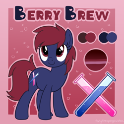 Size: 4000x4000 | Tagged: safe, artist:partylikeanartist, imported from derpibooru, oc, oc only, oc:berry brew, earth pony, pony, reference sheet, solo