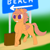 Size: 1000x1000 | Tagged: safe, artist:shoophoerse, imported from derpibooru, oc, oc only, oc:shoop, pegasus, pony, atg 2019, newbie artist training grounds, sign, solo, suitcase