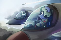 Size: 1103x725 | Tagged: safe, artist:saxopi, imported from derpibooru, pony, aircraft, clothes, uniform
