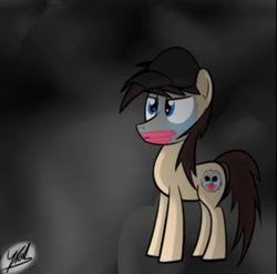 Size: 563x556 | Tagged: artist needed, safe, imported from derpibooru, earth pony, pony, aron erlichman, deuce, fog, hat, hollywood undead, male, mask, mist, ponified, rapper, solo, stallion