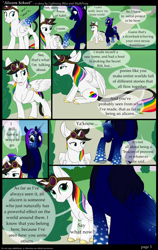 Size: 1912x3017 | Tagged: safe, artist:mythpony, imported from derpibooru, oc, oc only, oc:lightning bliss, oc:myth, alicorn, pony, comic:alicorn school, female, mare