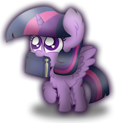 Size: 1766x1881 | Tagged: safe, artist:bubbly-storm, imported from derpibooru, twilight sparkle, alicorn, pony, book, chest fluff, cute, ear fluff, female, fluffy, heart eyes, leg fluff, mare, mouth hold, simple background, solo, that pony sure does love books, transparent background, twiabetes, twilight sparkle (alicorn), wingding eyes