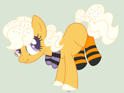 Size: 1660x1256 | Tagged: safe, artist:pgthehomicidalmaniac, imported from derpibooru, oc, oc only, earth pony, pony, base used, clothes, female, mare, scarf, scrunchy face, simple background, socks, solo, striped socks, transparent background