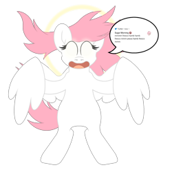 Size: 1800x1800 | Tagged: safe, artist:ponkus, imported from derpibooru, oc, oc only, oc:sugar morning, pegasus, pony, meme, solo