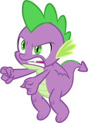 Size: 2413x3349 | Tagged: safe, artist:memnoch, imported from derpibooru, spike, dragon, father knows beast, sweet and smoky, angry, male, simple background, solo, transparent background, vector, winged spike, wings