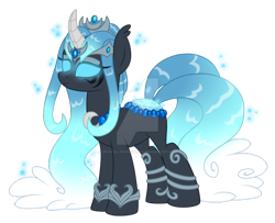 Size: 1024x832 | Tagged: safe, artist:crystal-tranquility, imported from derpibooru, oc, oc only, oc:elune, original species, pond pony, pony, deviantart watermark, female, mare, obtrusive watermark, simple background, solo, transparent background, watermark