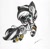 Size: 4895x4785 | Tagged: safe, artist:luxiwind, imported from derpibooru, oc, oc only, oc:liza, pony, zebra, absurd resolution, chibi, female, solo, traditional art