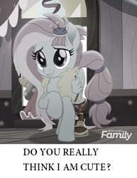 Size: 304x393 | Tagged: safe, edit, edited screencap, imported from derpibooru, screencap, kerfuffle, pony, rainbow roadtrip, amputee, bronybait, cute, discovery family logo, female, fufflebetes, prosthetic leg, prosthetic limb, prosthetics, solo