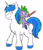 Size: 999x1150 | Tagged: safe, artist:dingopatagonico, imported from derpibooru, shining armor, spike, dragon, pony, unicorn, chest fluff, cute, dragons riding ponies, duo, happy, male, riding, smiling, sparkle siblings, spike riding shining armor, stallion, traditional art, wooden sword