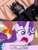 Size: 500x661 | Tagged: safe, edit, edited screencap, imported from derpibooru, screencap, starlight glimmer, sunburst, pony, a horse shoe-in, comparison, death, dramatic, fangirl, optimus prime, phyllis no!, school, teary eyes, the transformers: the movie, transformers, transformers generation 1