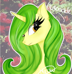 Size: 631x655 | Tagged: safe, artist:spurfmeow, imported from derpibooru, oc, oc only, pony, unicorn, bust, female, mare, portrait, solo, wingding eyes