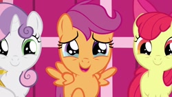 Size: 1920x1080 | Tagged: safe, imported from derpibooru, screencap, apple bloom, scootaloo, sweetie belle, earth pony, pegasus, pony, unicorn, the last crusade, cutie mark crusaders, female, teary eyes