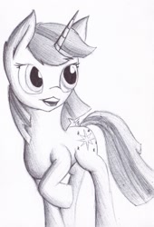 Size: 1507x2217 | Tagged: safe, artist:tunrae, imported from derpibooru, twilight sparkle, pony, unicorn, ballpoint pen, female, solo, traditional art, unicorn twilight