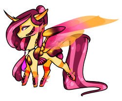 Size: 1920x1600 | Tagged: safe, artist:oneiria-fylakas, imported from derpibooru, oc, oc only, oc:baroda, original species, ytar, chibi, female, simple background, solo, transparent background, transparent wings, wings