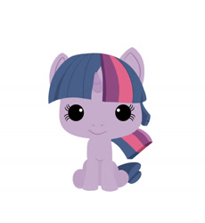 Size: 1280x1393 | Tagged: safe, artist:nicoletta baldari, imported from derpibooru, twilight sparkle, pony, unicorn, chibi, female, funko, funko pop!, simple background, solo, toy, white background